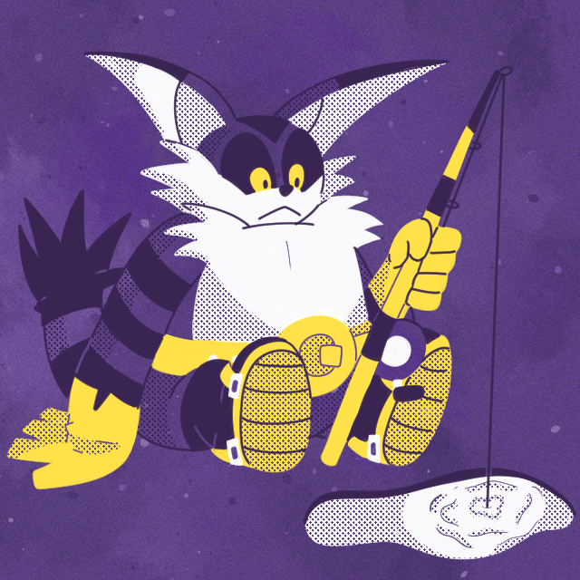 Big Fishin, 2025 (Clip Studio Paint)