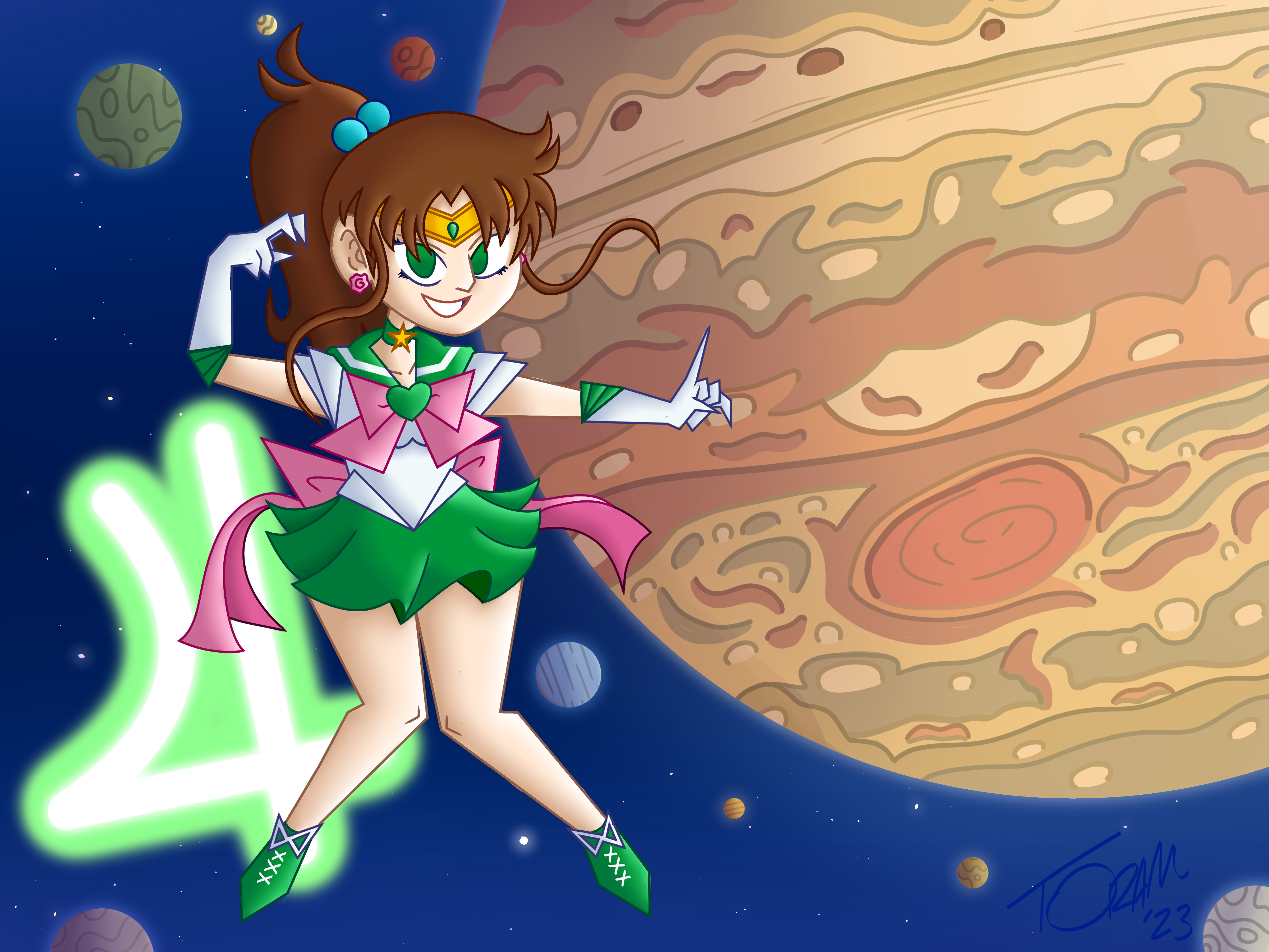 Sailor Jupiter, 2023 (Clip Studio Paint)