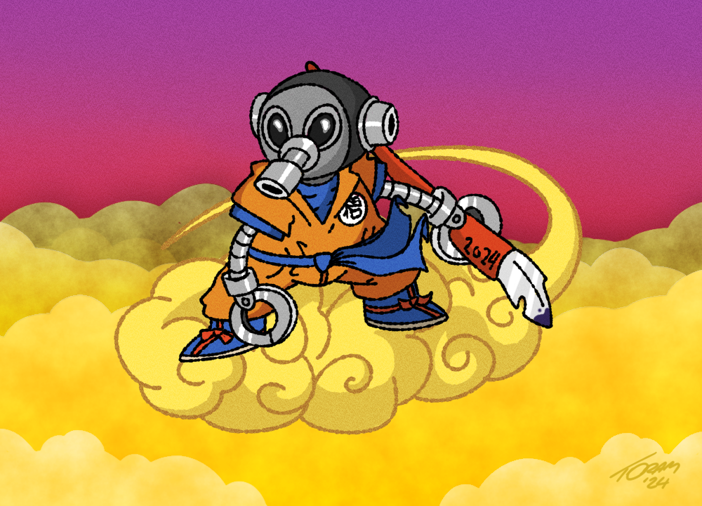 Toriyama Tribute, 2024 (Clip Studio Paint)